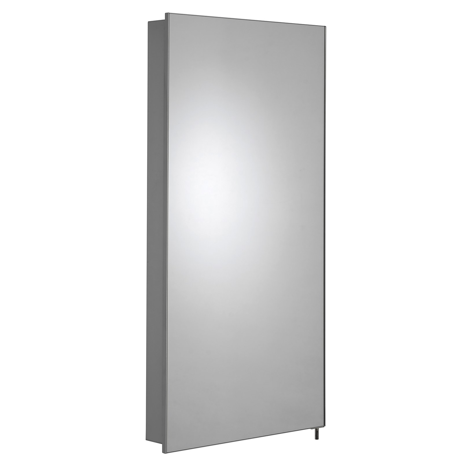 Croydex Houston Corner Illuminated Aluminium Bathroom Cabinet