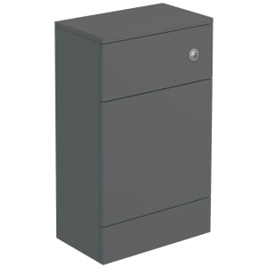 Halite Waterproof Matt Grey WC Unit - 500mm
