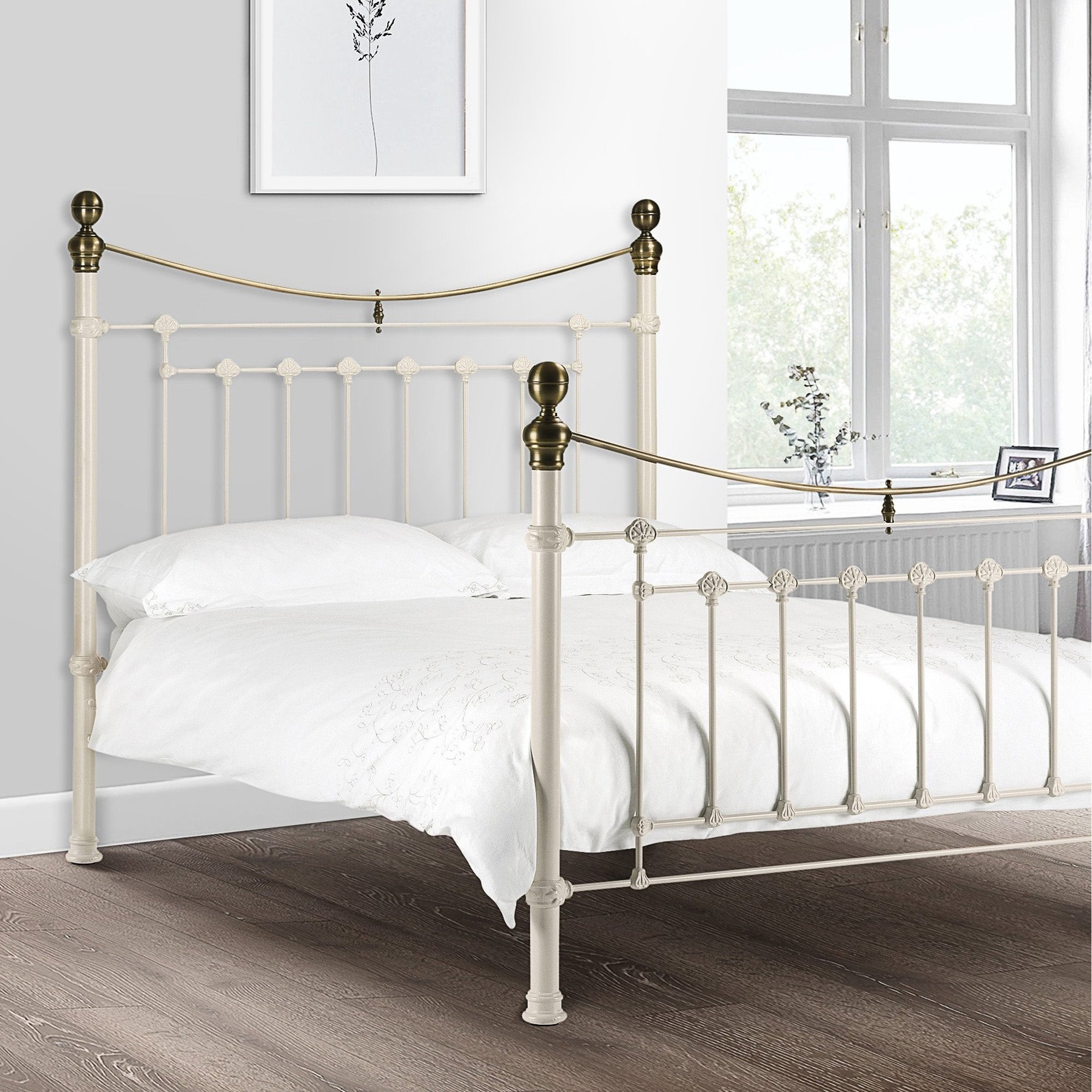 Evie White Bed Frame White