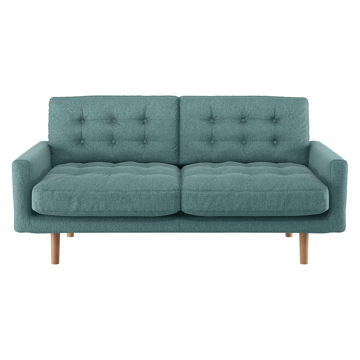 Habitat Fenner 2 Seater Fabric Sofa - Teal