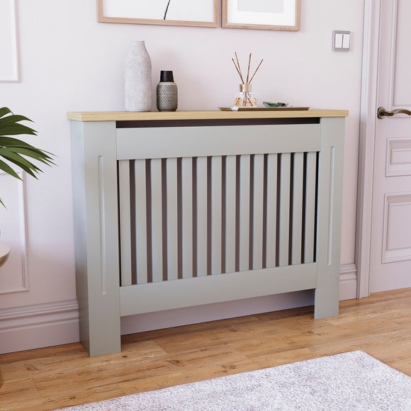 Return - Vida Designs Arlington Radiator Cover, Grey, Medium