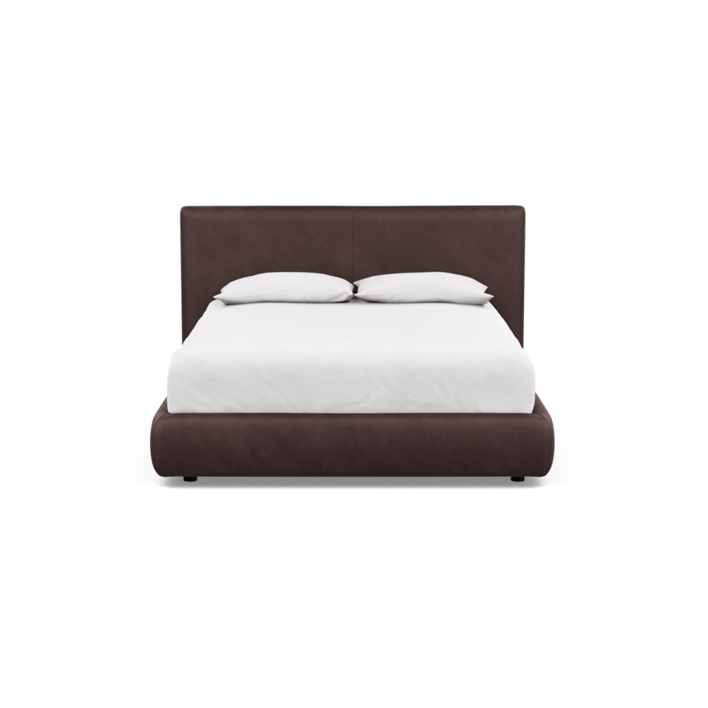 Heal's Alba Bed Double Luxury Leather Coco