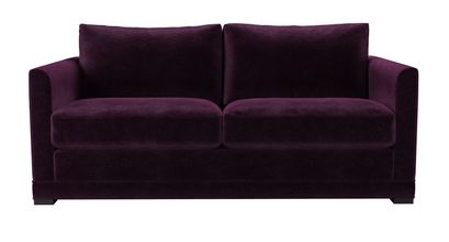 Aissa 2.5 Seat Sofa Bed in Plum Smart Velvet - sofa.com