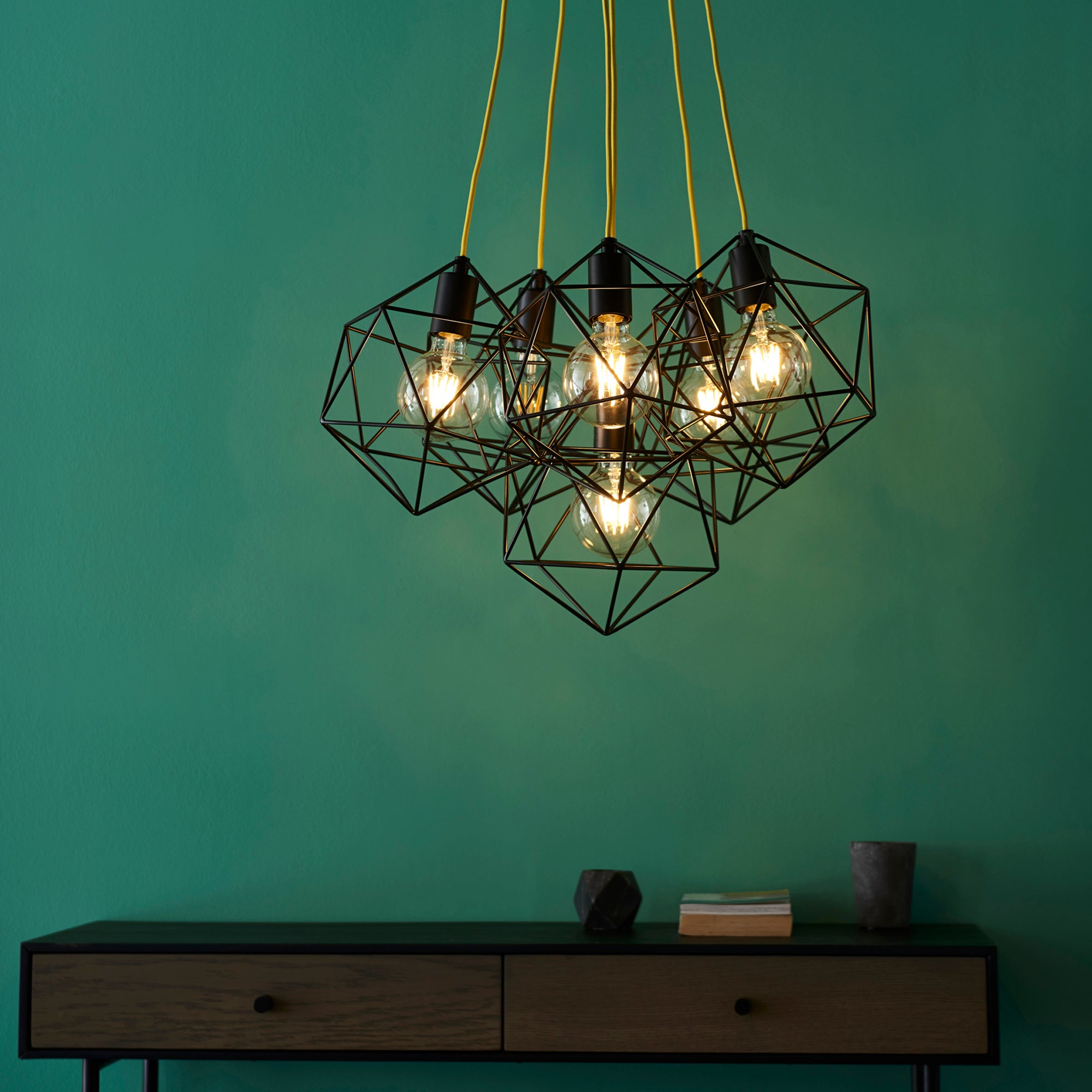 Vogue Millen 6 Light Chandelier Black
