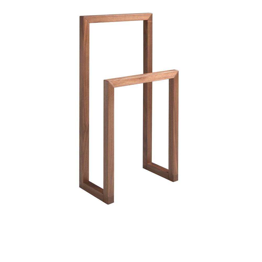 Angel Cerda Pine Wood Bedside Cabinet, Walnut Decor, 48x25x90 cm