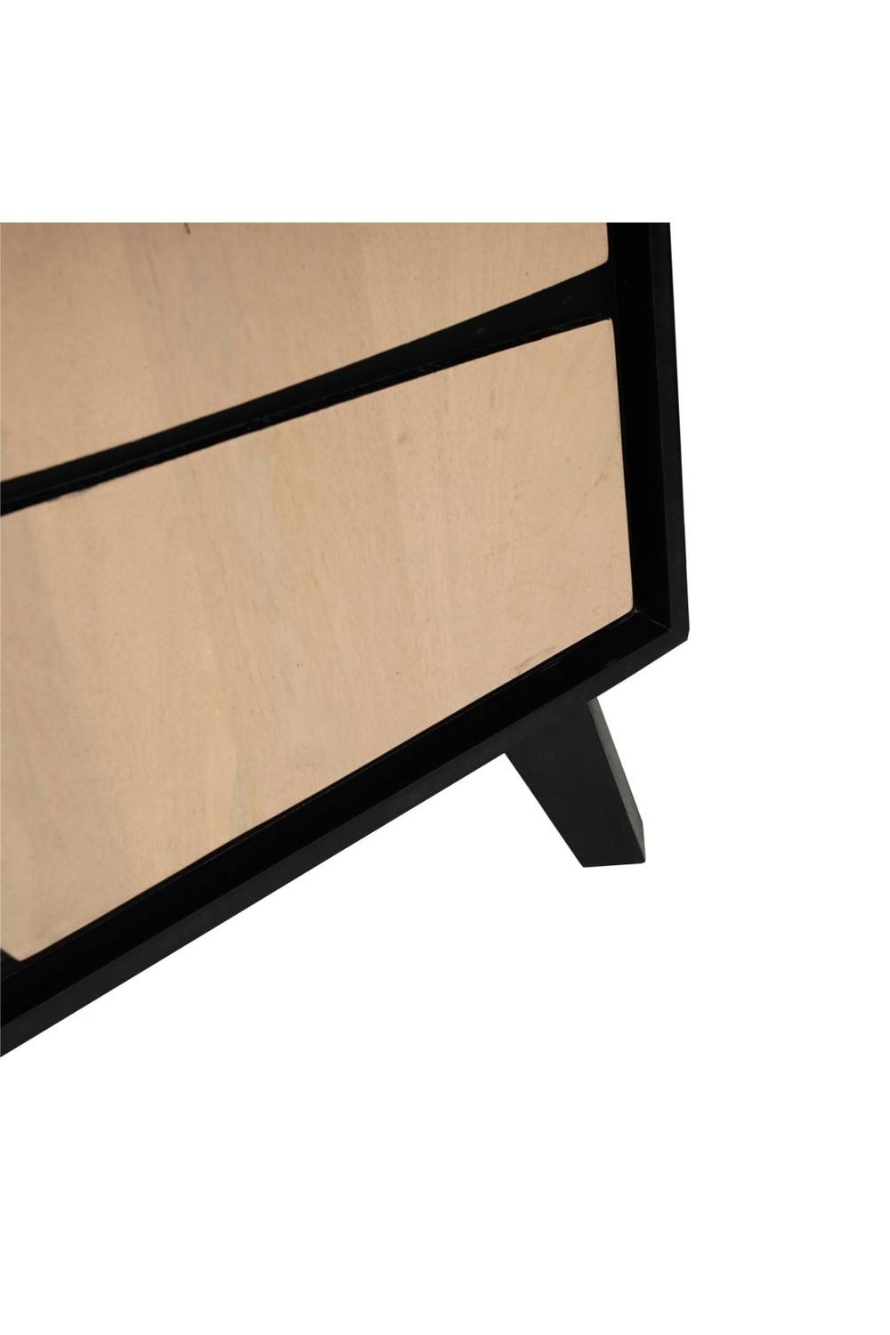 IH Design Shildon Mango Wood Low Board TV Stand Sideboard Cabinet in Tan 5