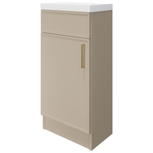 Wickes Haven Macadamia Freestanding Vanity Unit & Haven Basin - 840 x 400mm