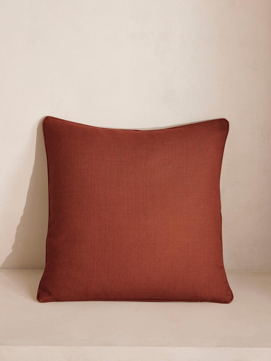 (UK) Vinnie Large Square Cushion, Sienna