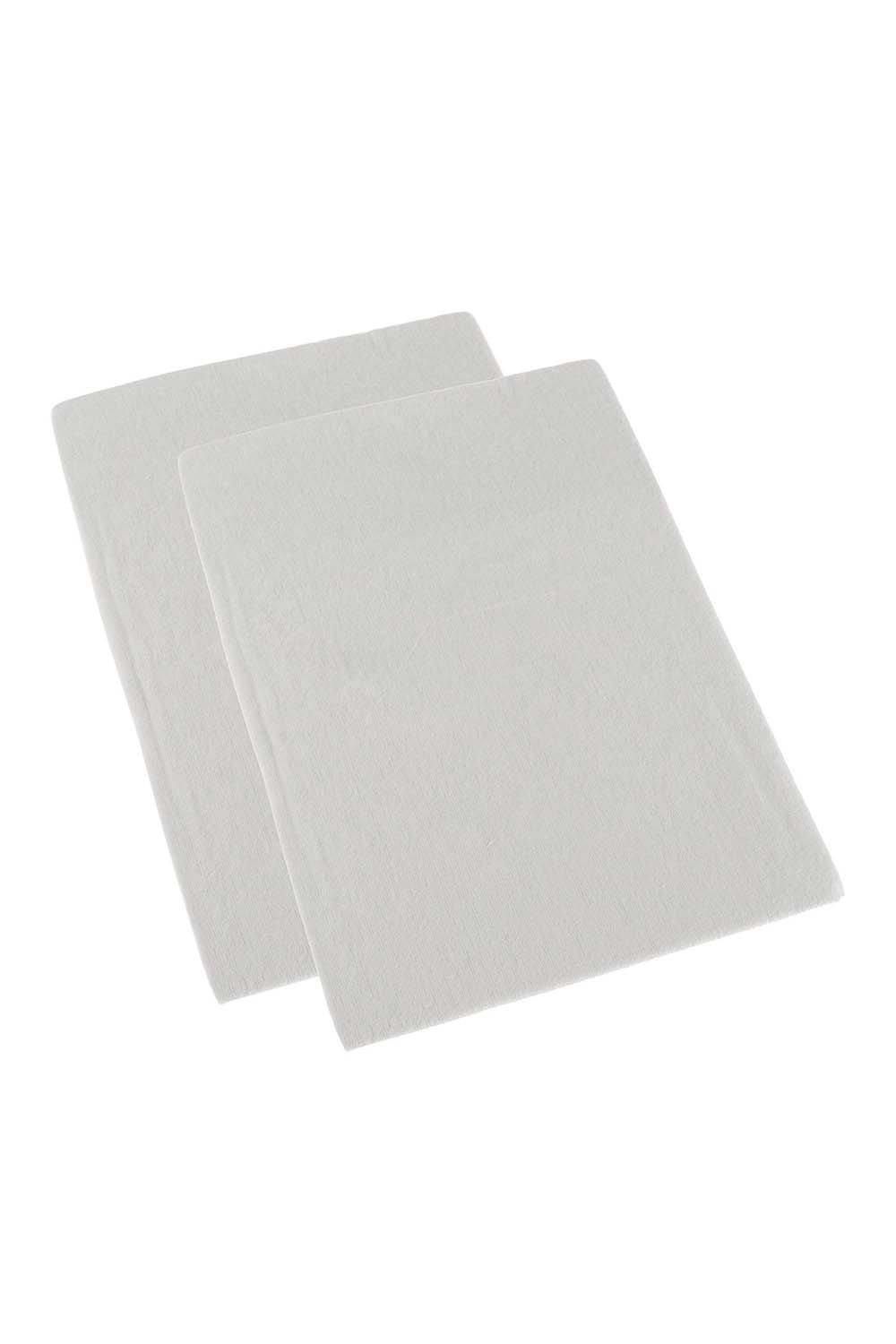 Homescapes Brushed Cotton Fitted Cot Sheet Pair 100% Cotton in White