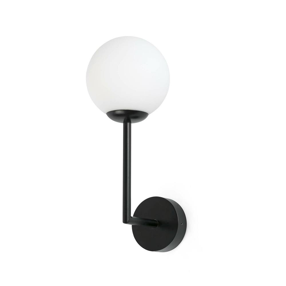 Netlighting Gala Black Globe Wall Lamp IP44
