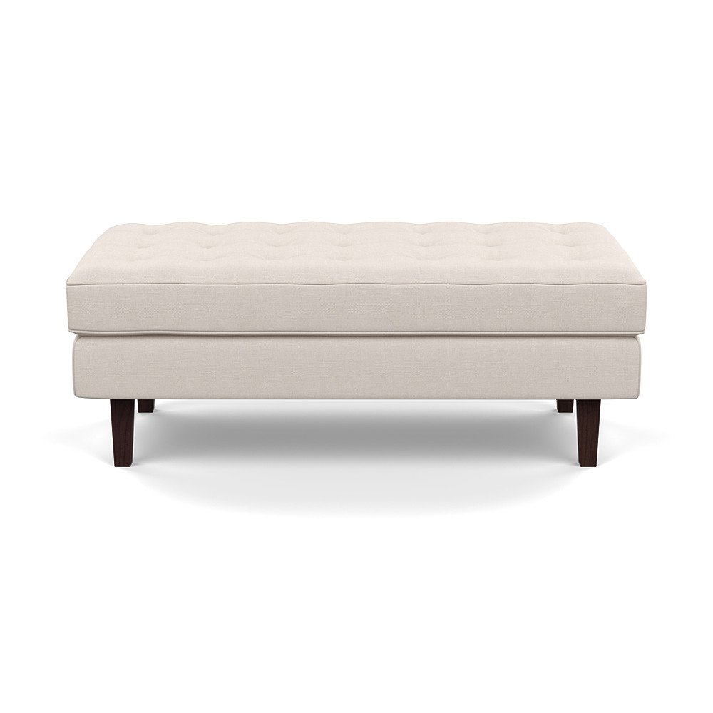 Heal's Hepburn Ottoman Siena Cotton Natural Wenge