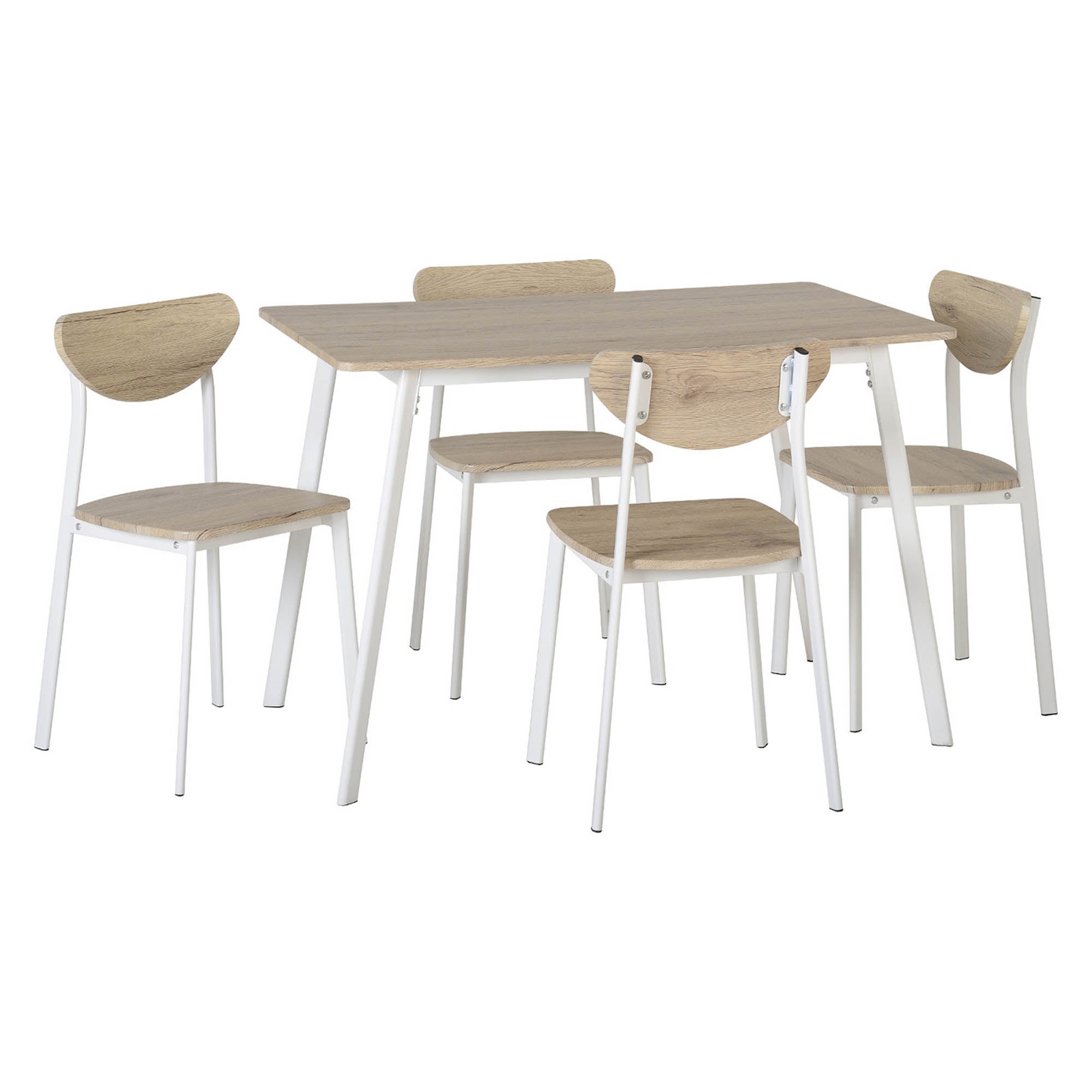Riley 4 Seater Dining Set White