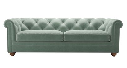 Patrick 3 Seat Sofabed in Sage Smart Velvet - sofa.com