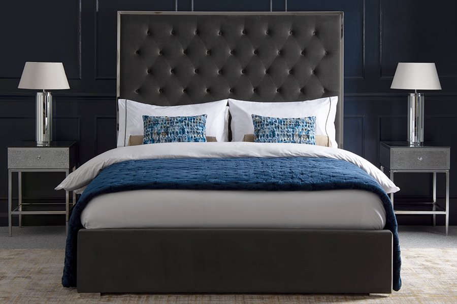 Lavinia Storage Bed - Storm Grey