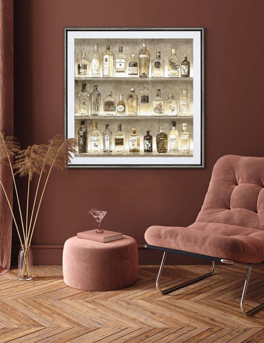 Gallery Direct The Connoisseur Square Framed Art Gold