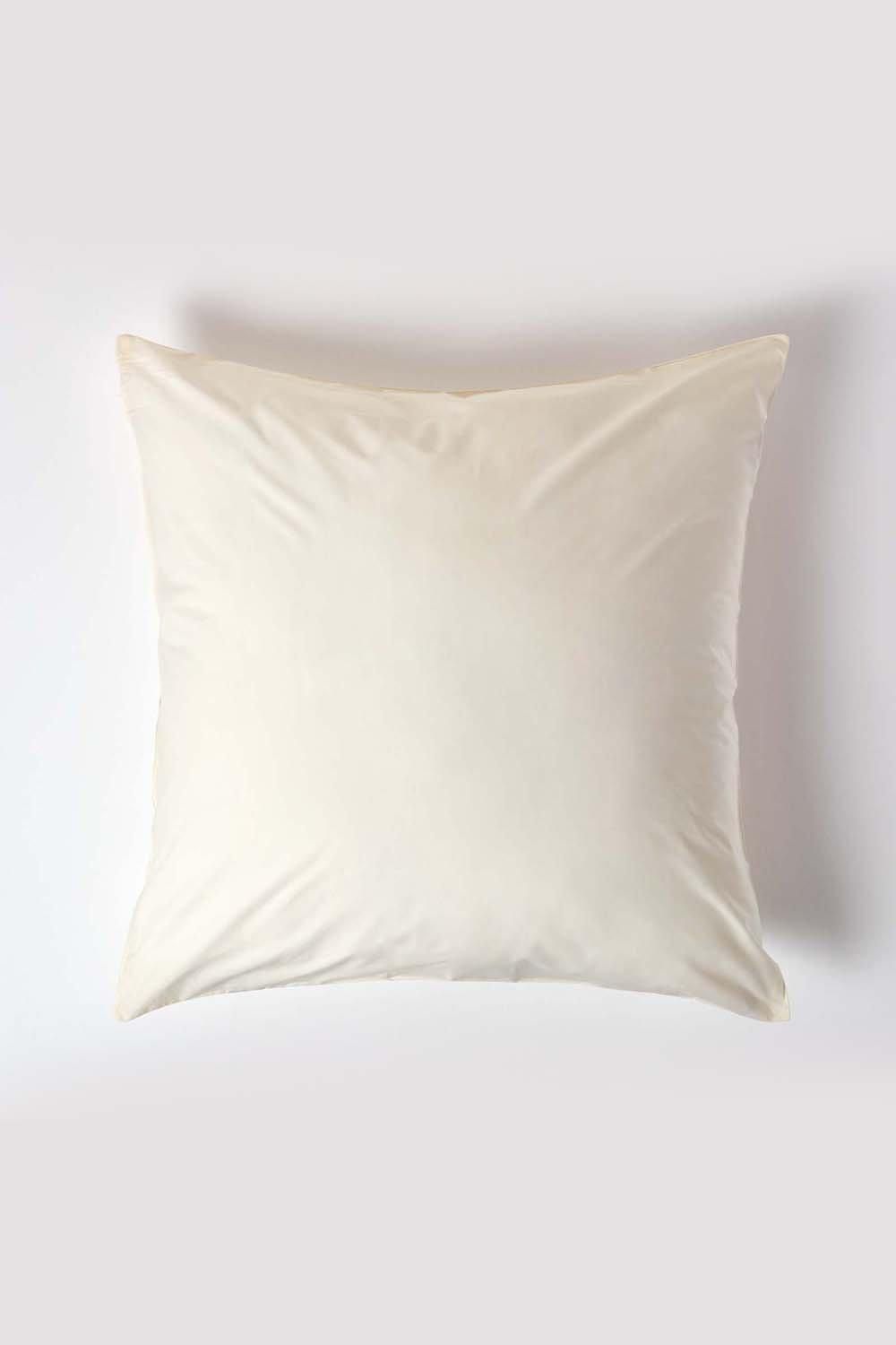 Homescapes Continental Egyptian Cotton Pillowcase 200 TC, 80 x 80 cm in Cream