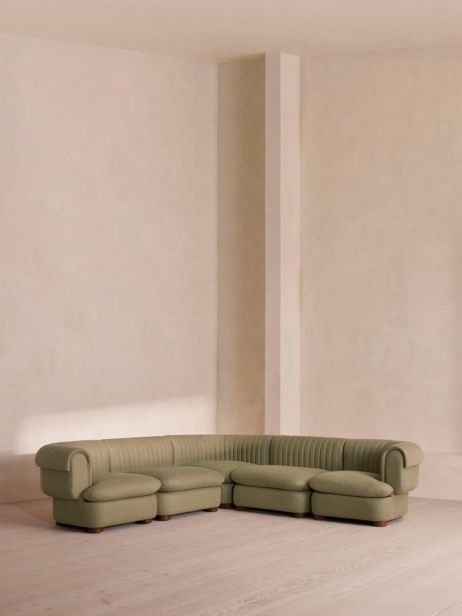 Rava Modular Sofa, Corner Sofa, Linen, Sage
