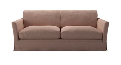 Otto 3 Seat Sofa Bed in Blush Pure Belgian Linen - sofa.com