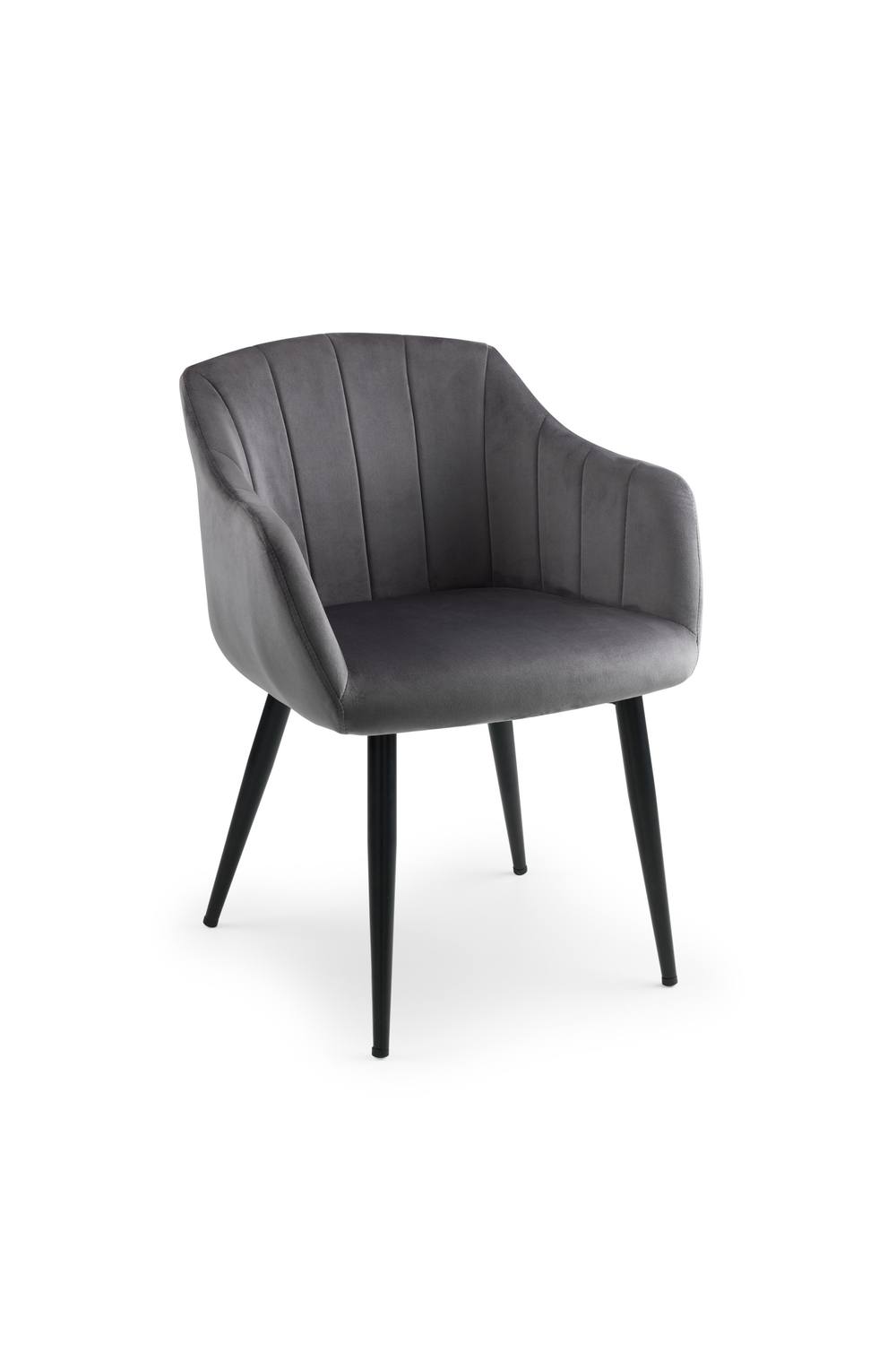 Julian Bowen Hobart Upholstered Dining Chair (Set of 2) in Grey 6