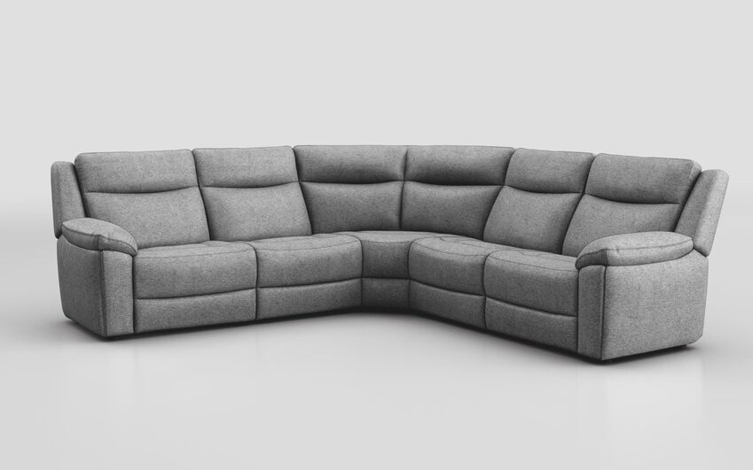 Blue Fabric Villa 3 Corner 3 Sofa