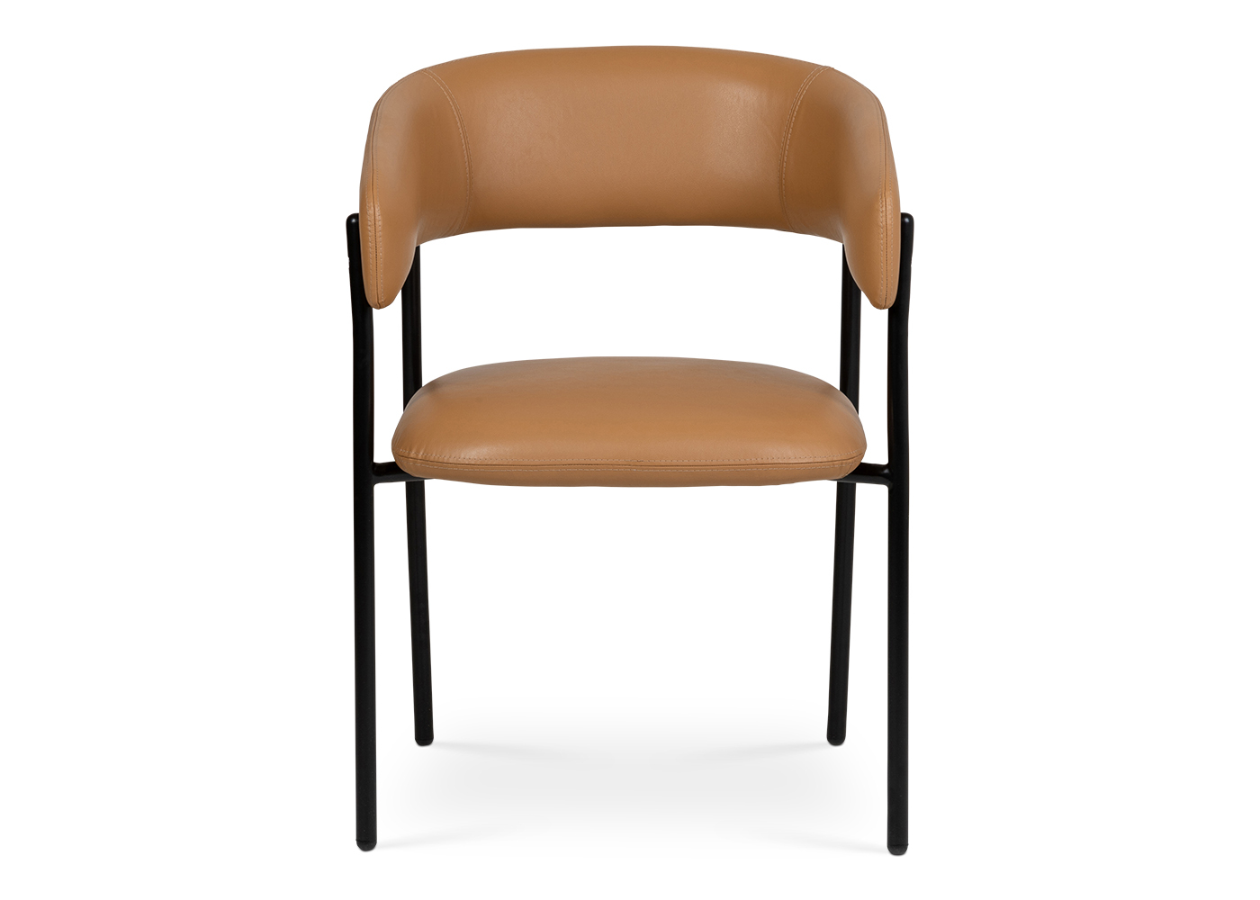 Heal's Neo Chair Tan Leather Black Leg
