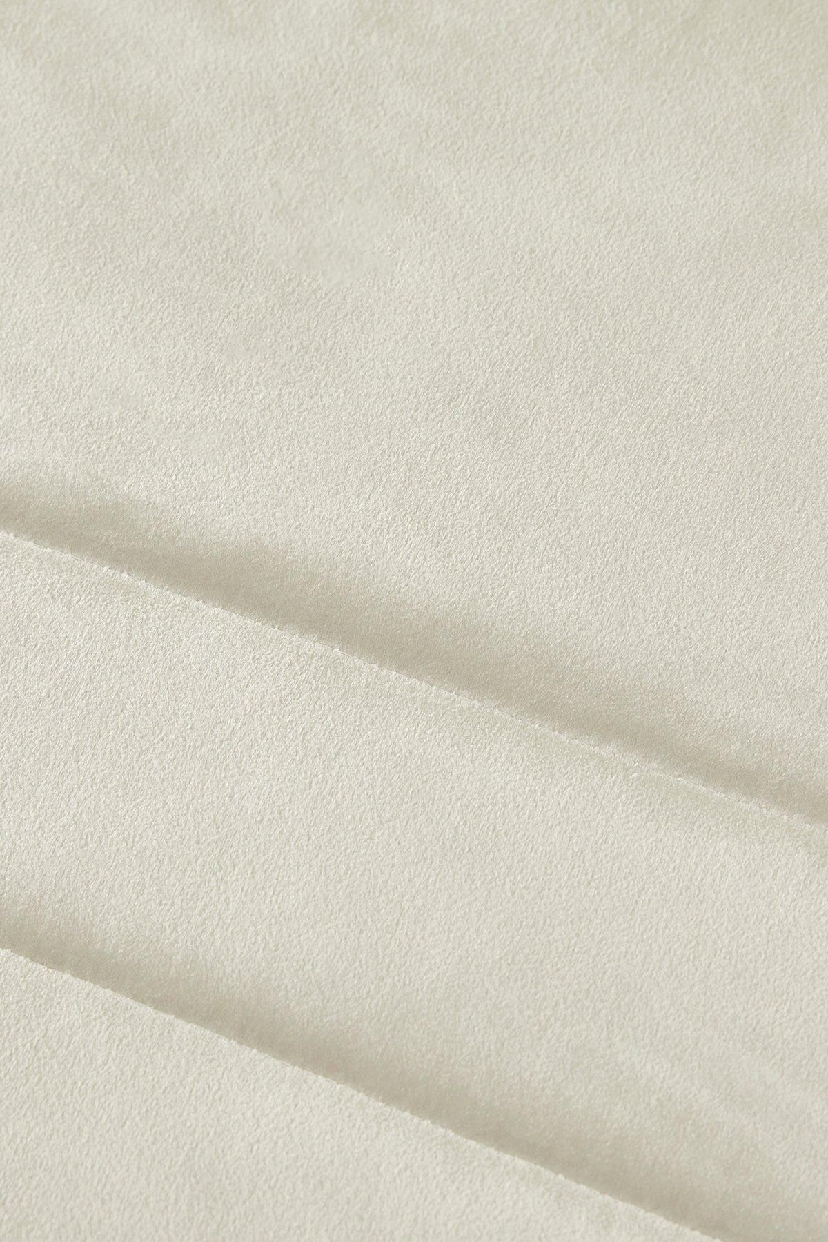 Laurence Llewelyn-Bowen 'Chic' Luxury Soft Velvet Frame Stitched Warm & Cosy Bedspread in Ivory 2