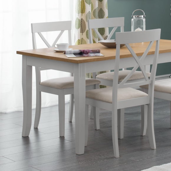 Davenport Set of 2 Dining Chairs, Faux Suede