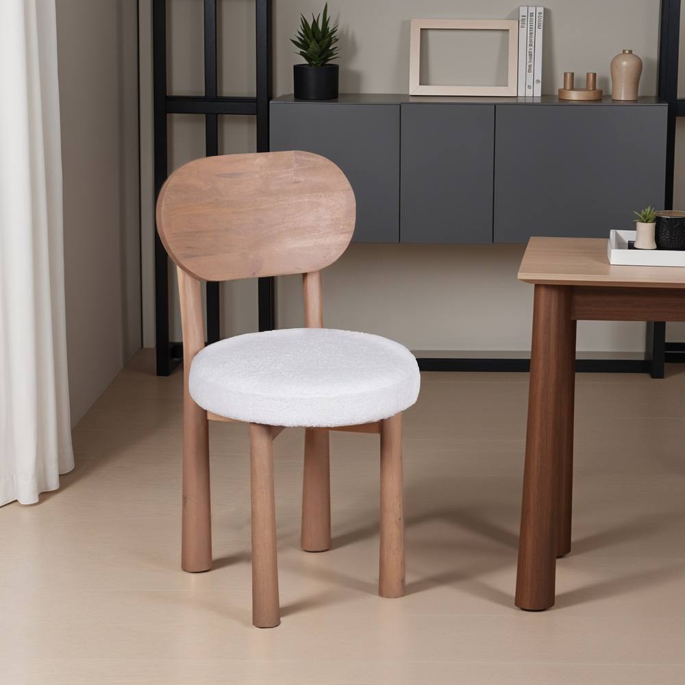 IH Design Jodhpur Solid Wood Dining Chair (Set Of 2) in Brown