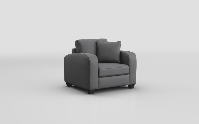 Grey Fabric Sestola Armchair