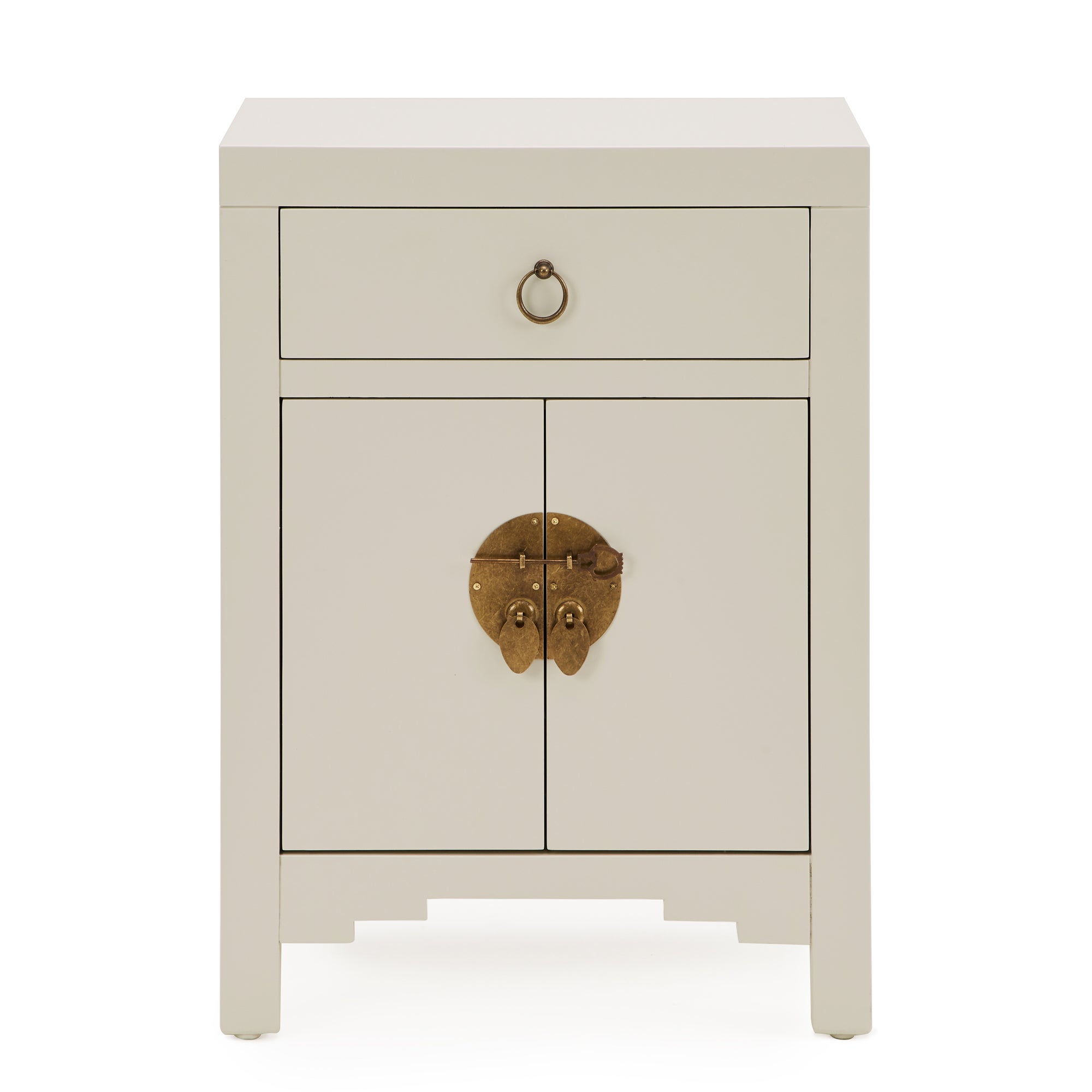 Hanna Mini Oyster Chest White and Brown