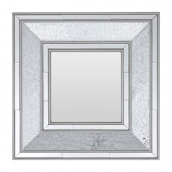 Wilmer Wall Bedroom Mirror In Antique Silver Frame