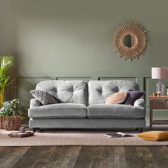 Martha Vintage Velvet 3 Seater Sofa