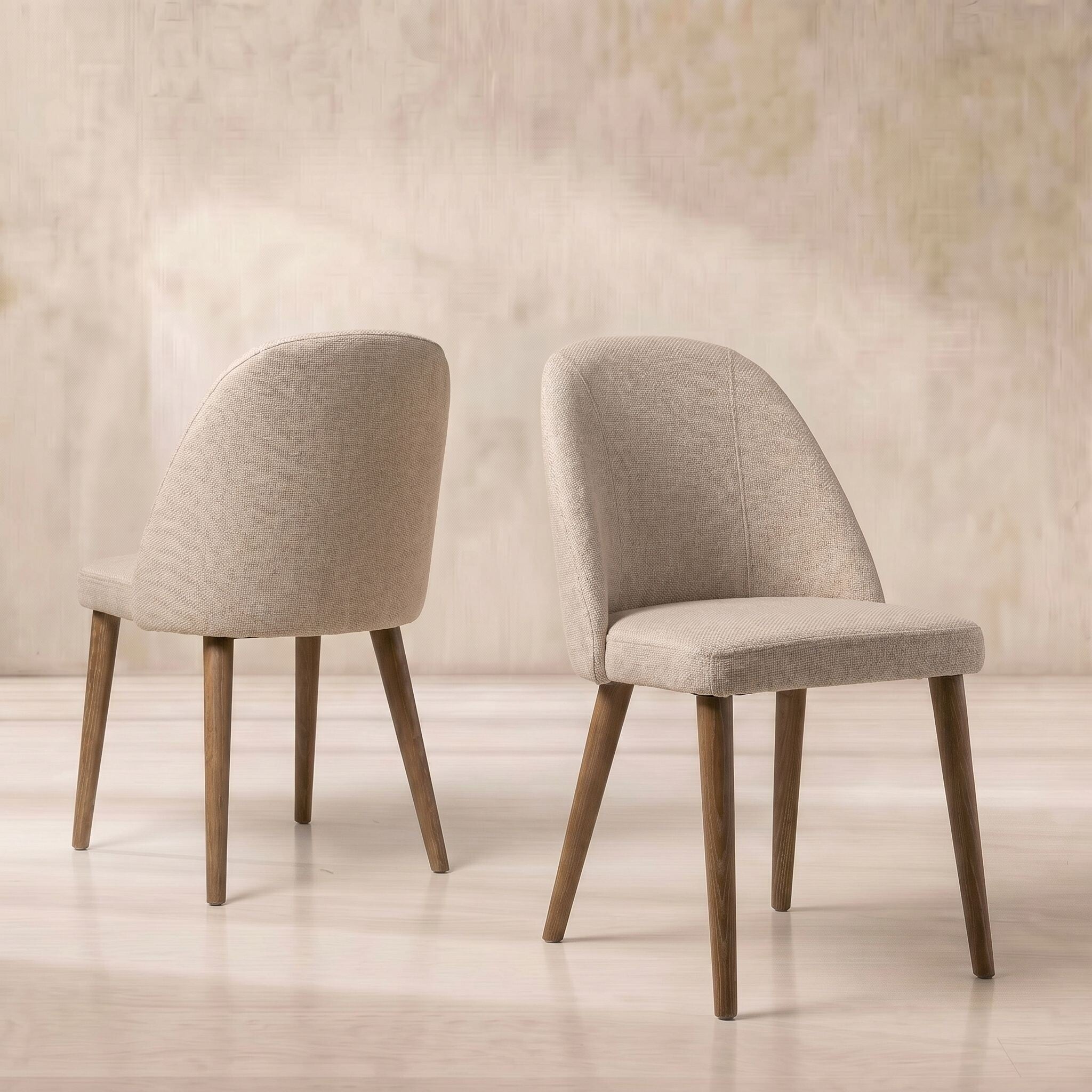 Rogan Dining Chair, Neutral Boucle | Barker & Stonehouse