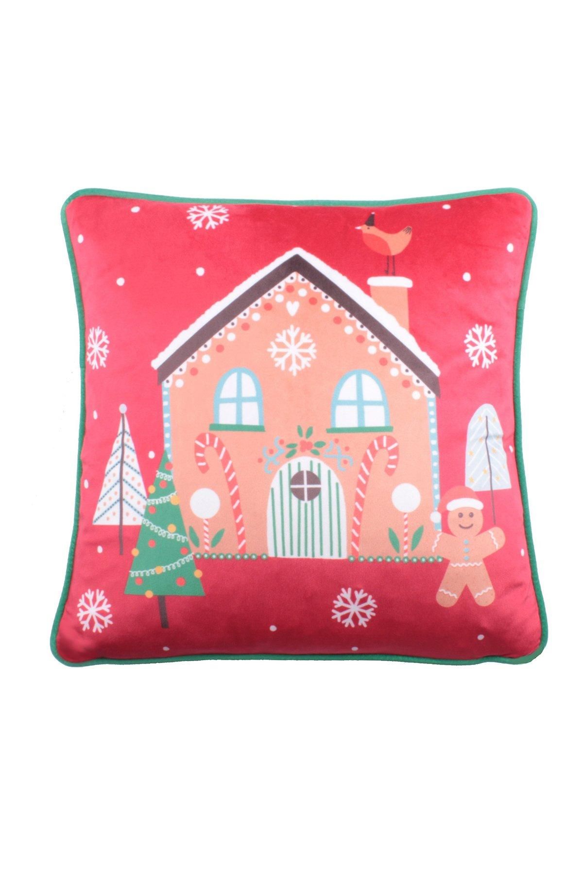 Fusion 'Gingerbread Man' Velvet Filled Cushion