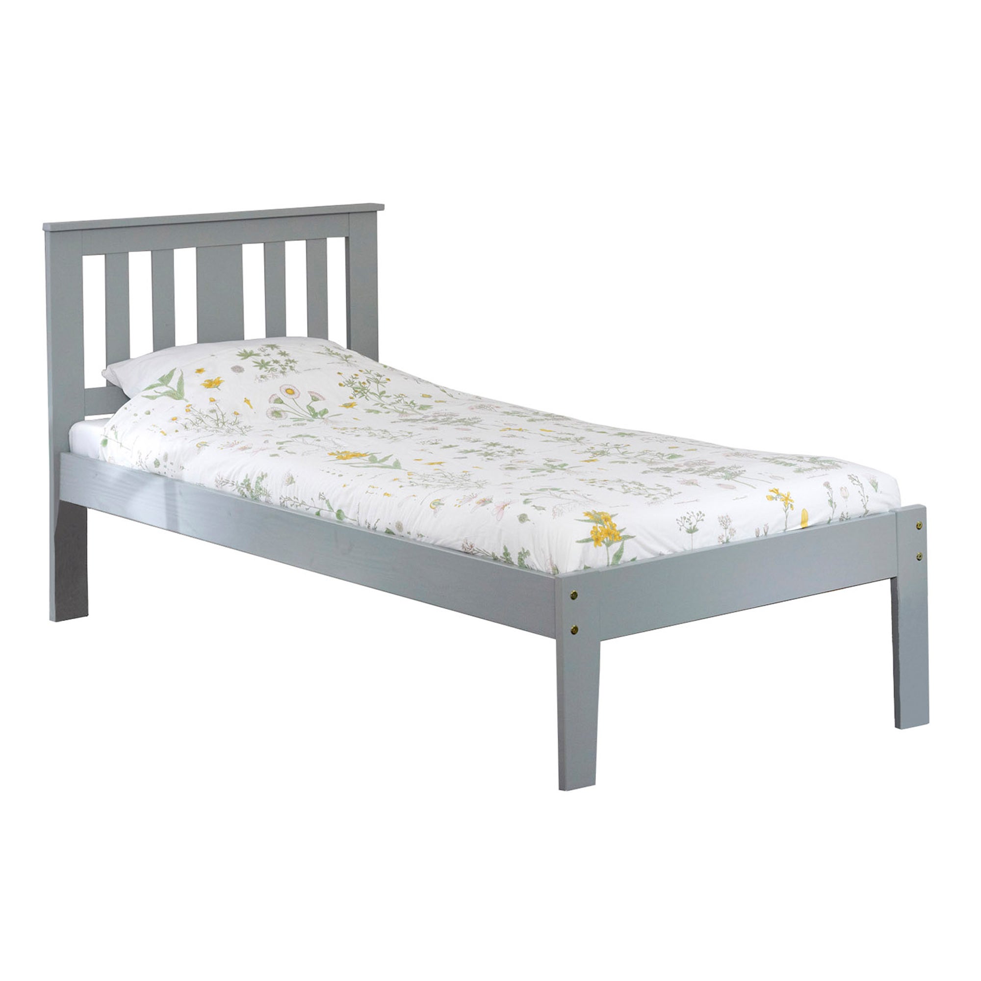 Kingston Grey Pine Bed Frame Grey