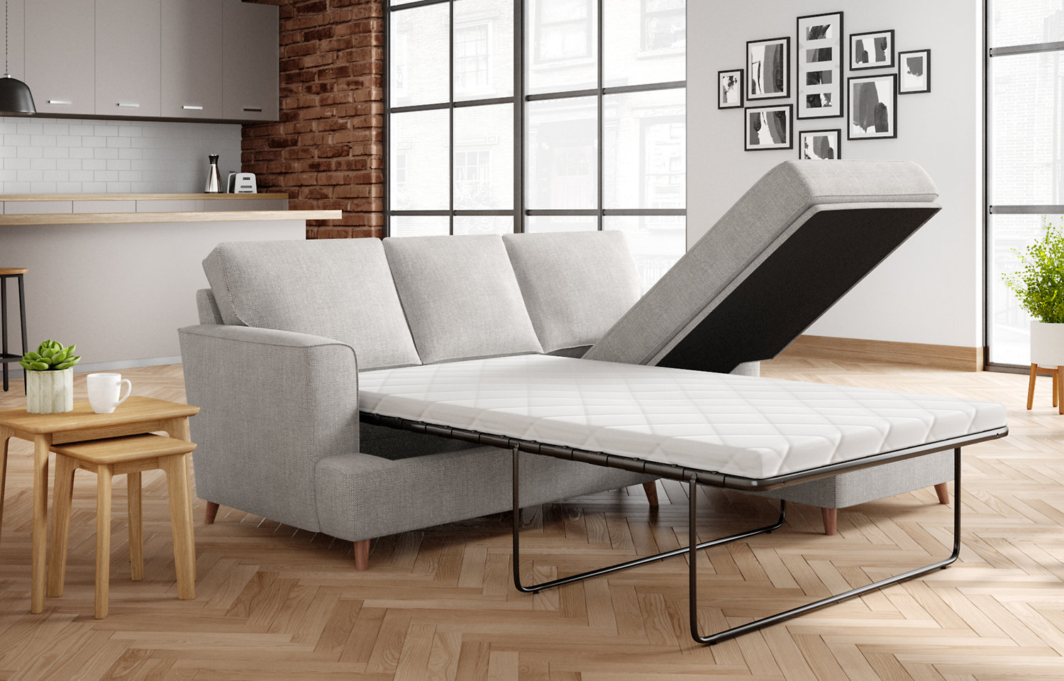 M&S Copenhagen Chaise Storage Sofa Bed (Right-Hand)