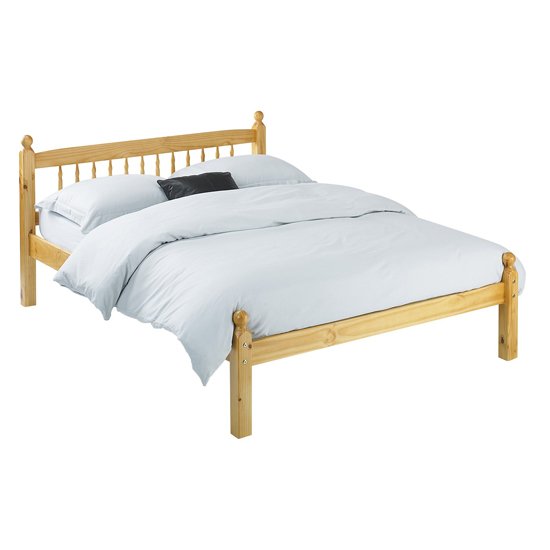 Pamela Wooden Small Double Bed In Pine