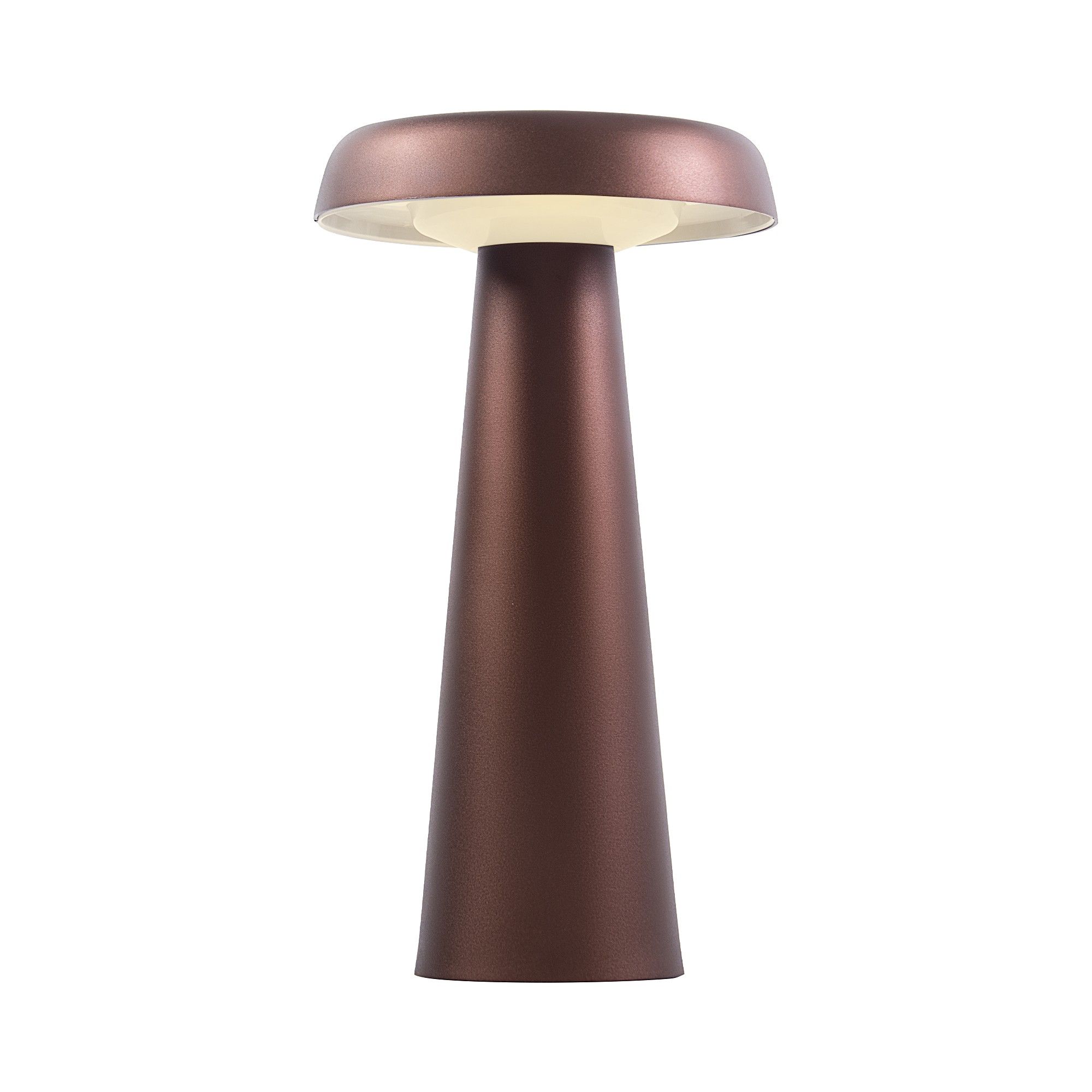 Nordlux Modern Outdoor Table Battery Light Brass Metal Intergrated LED 3-Level Dimming - Battery, IP54 in Brown