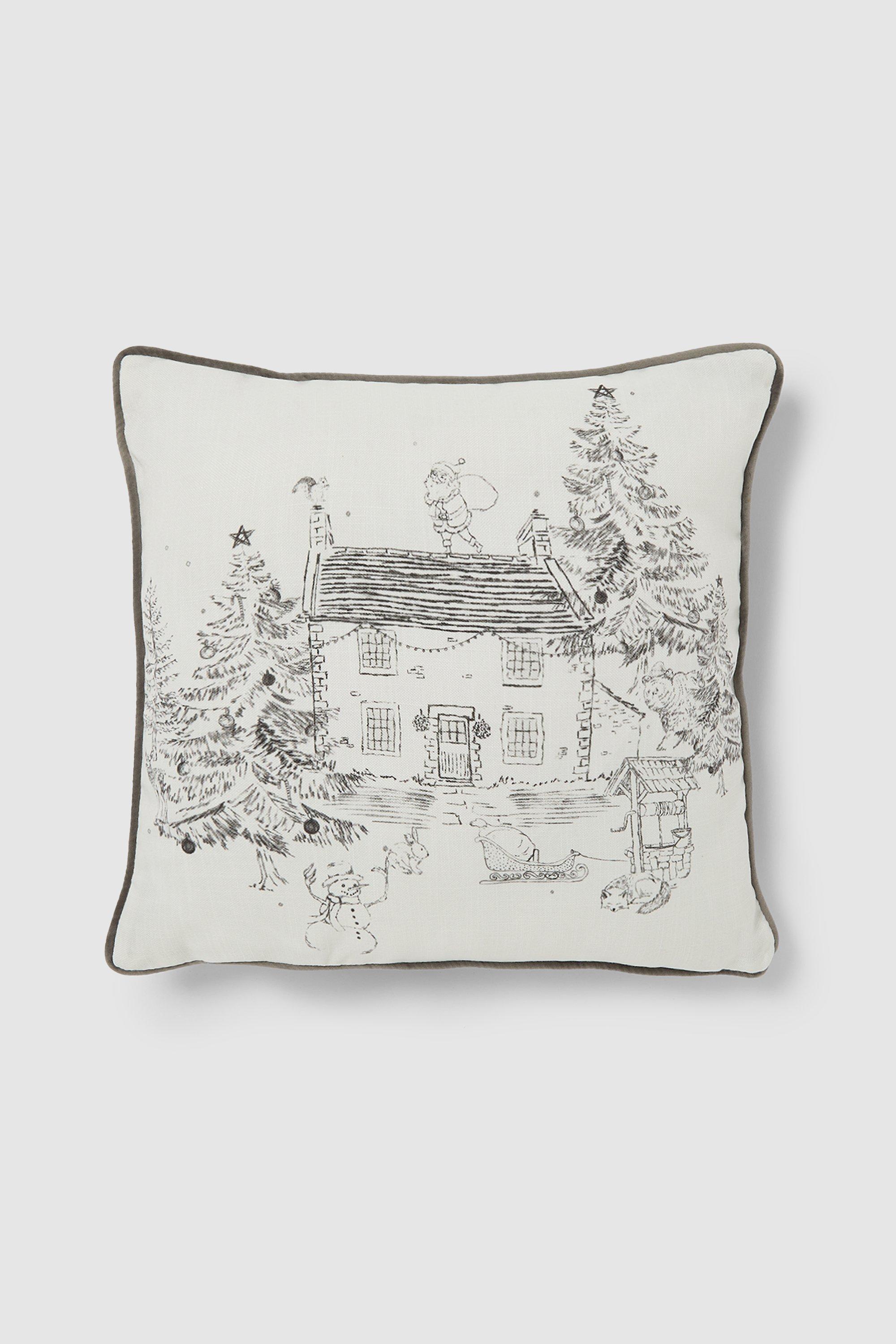 Exclusive Christmas Midwinter Toile Cushion