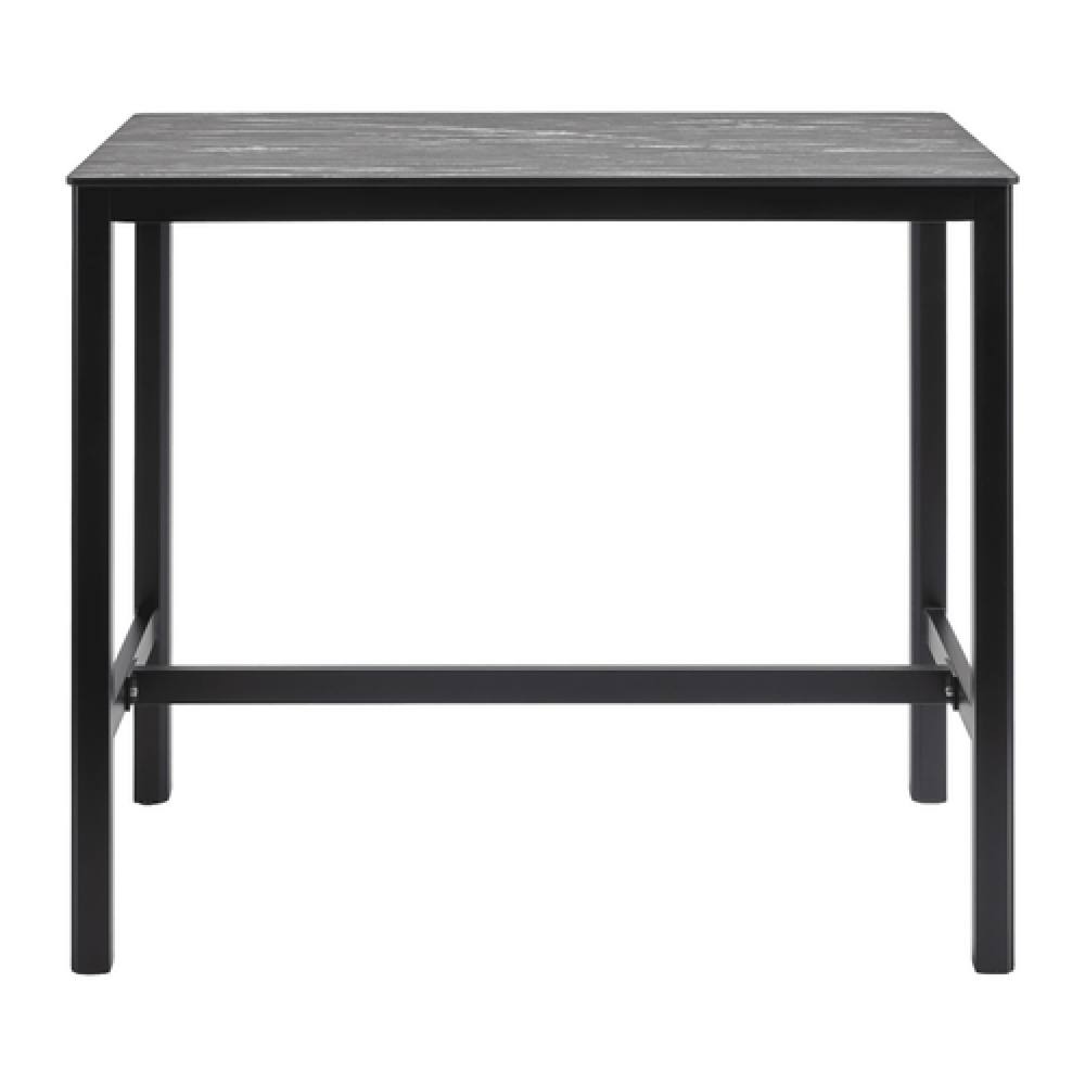 netfurniture Richmond Marble Poseur Table Black with Paris Table Base - 119 X 69cm 2