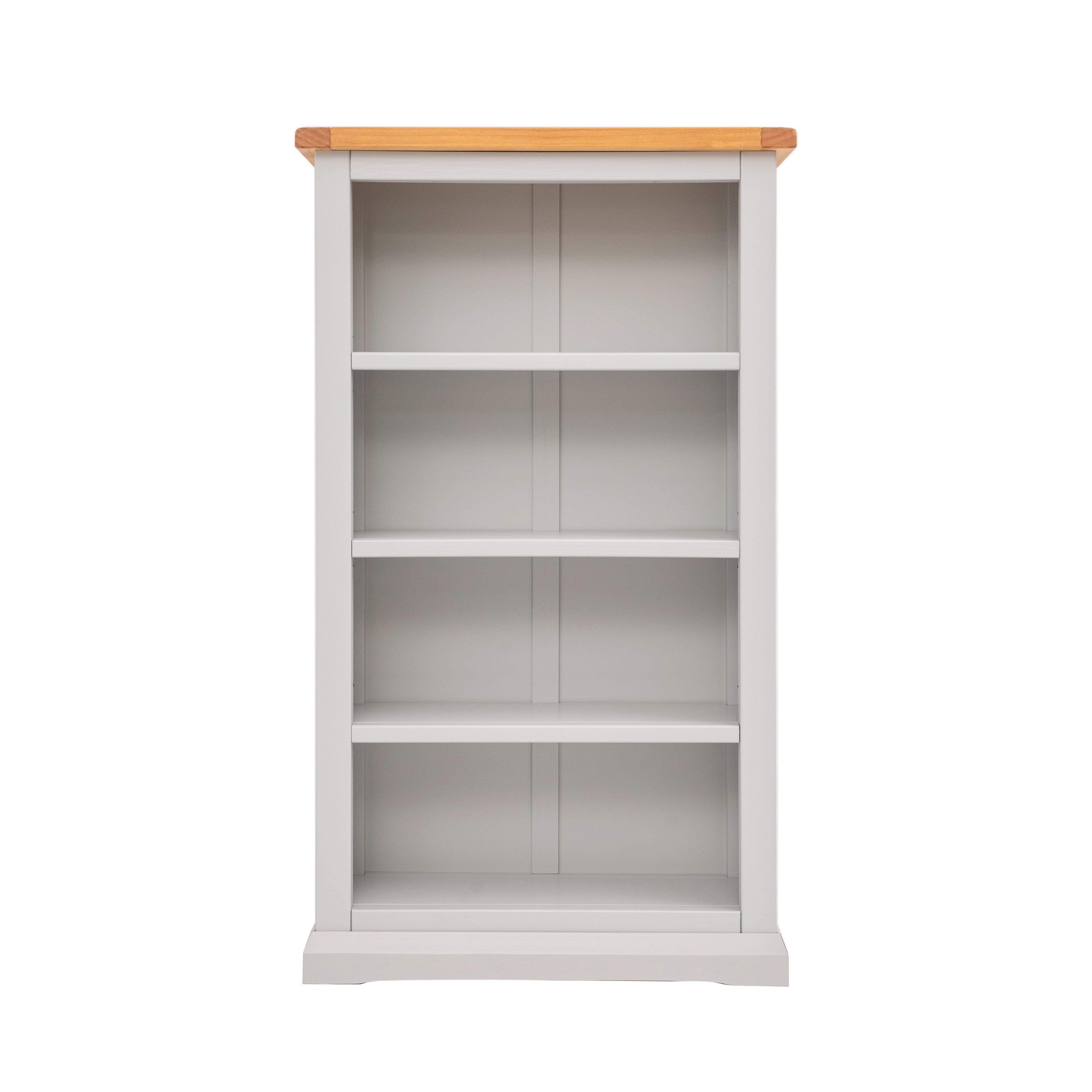 Cabinet Bits Bookcase with plinth 120x70x25cm in Light Grey