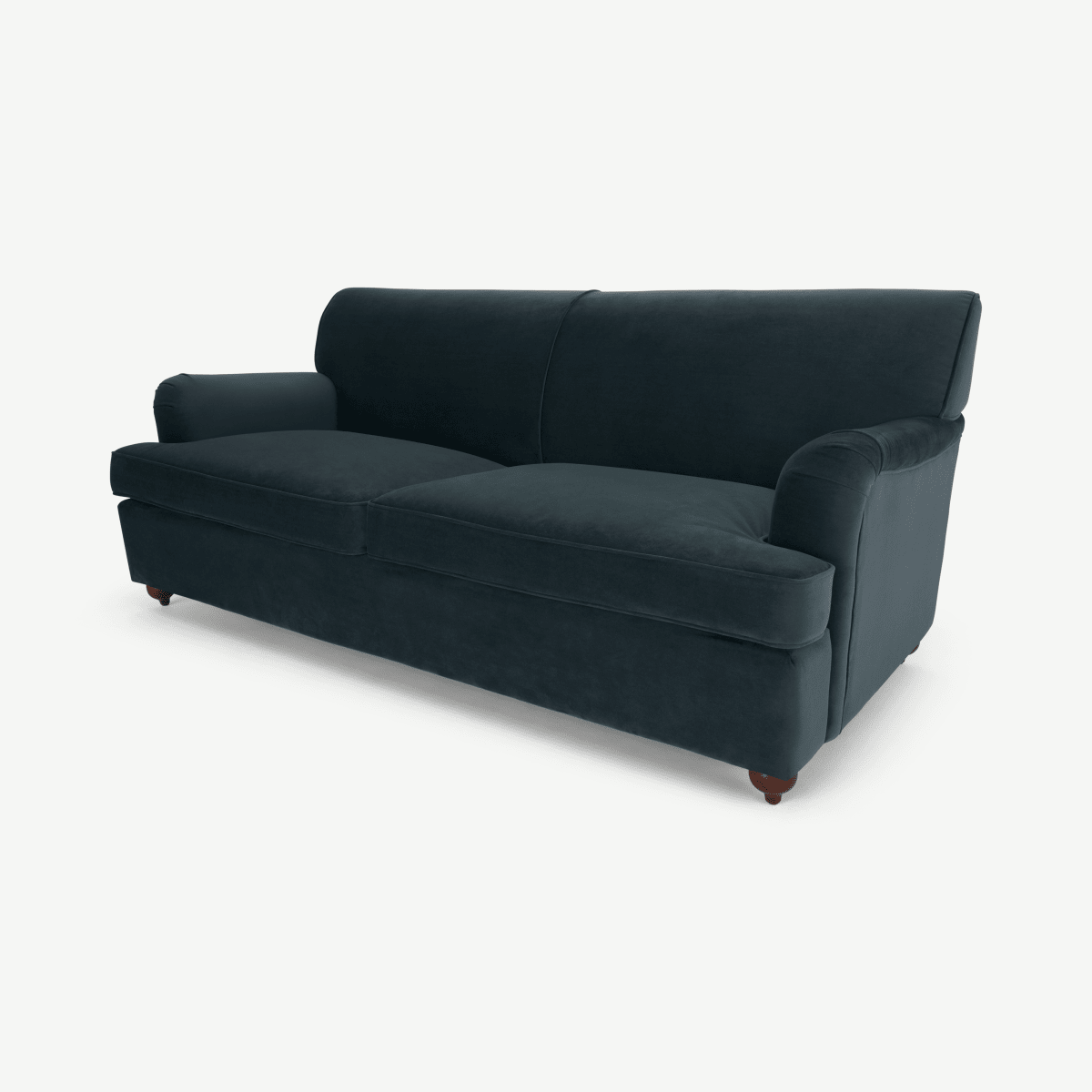 Orson 3 Seater Sofa Bed, Midnight Grey Velvet