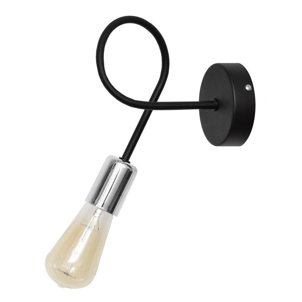 Netlighting Oxford Wall Lamp Black Chrome 25cm