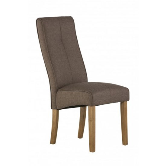 Denver Fabric Dining Chair In Taupe