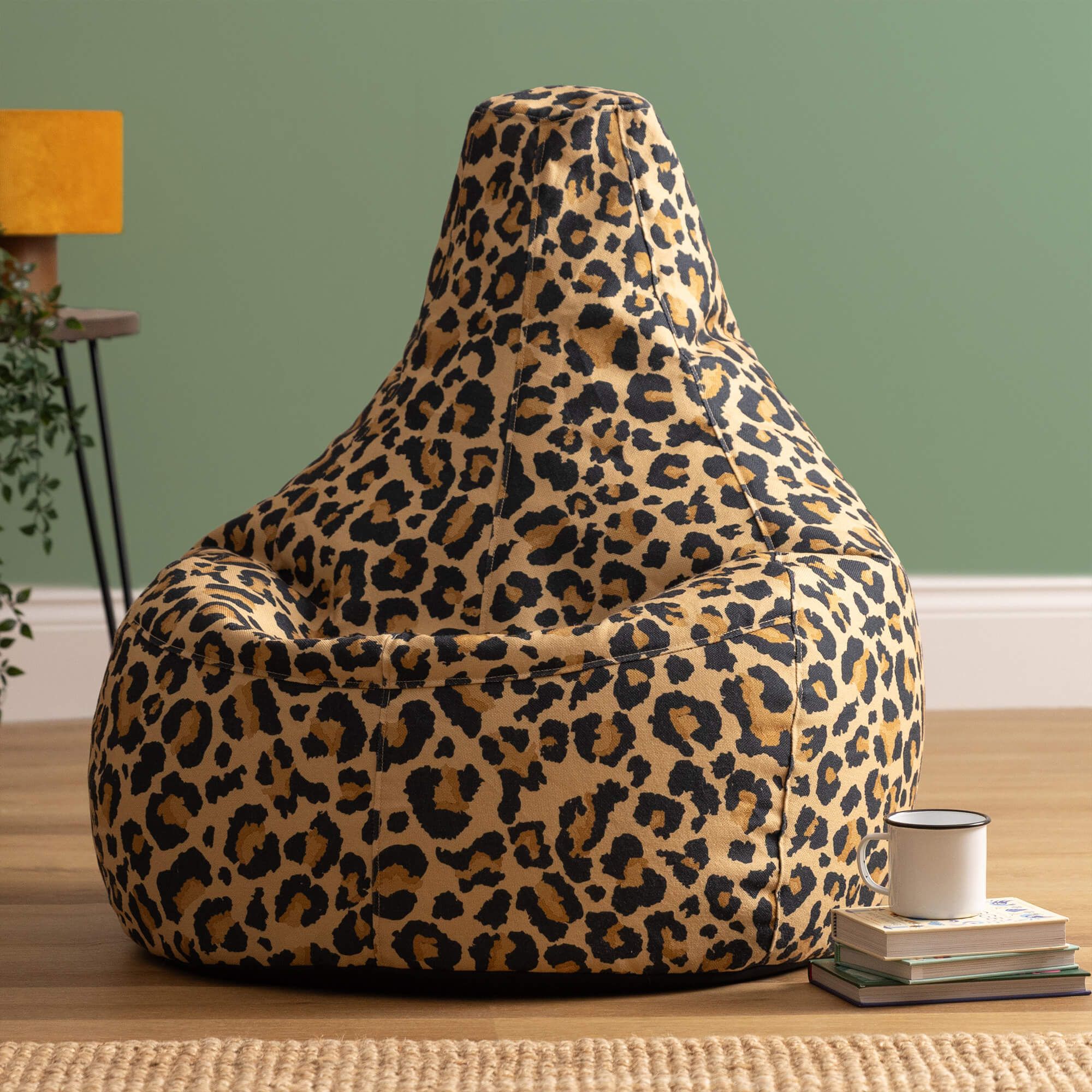 icon Dalton Bean Bag Recliner, Kyoto Leopard Print
