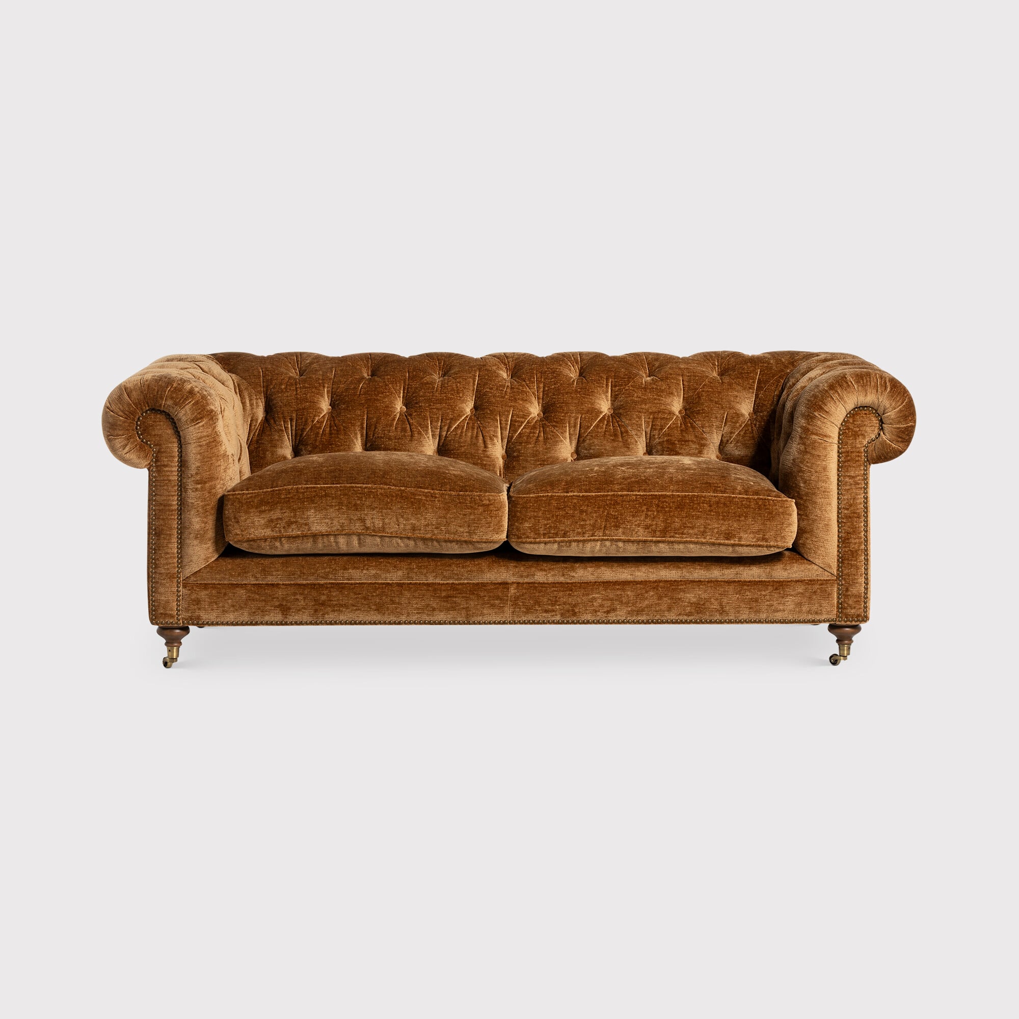 Highgrove 3 Seater Sofa, Gold Fabric | Barker & Stonehouse