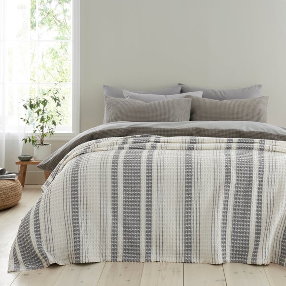Hayden Waffle 100% Cotton Throw Blanket