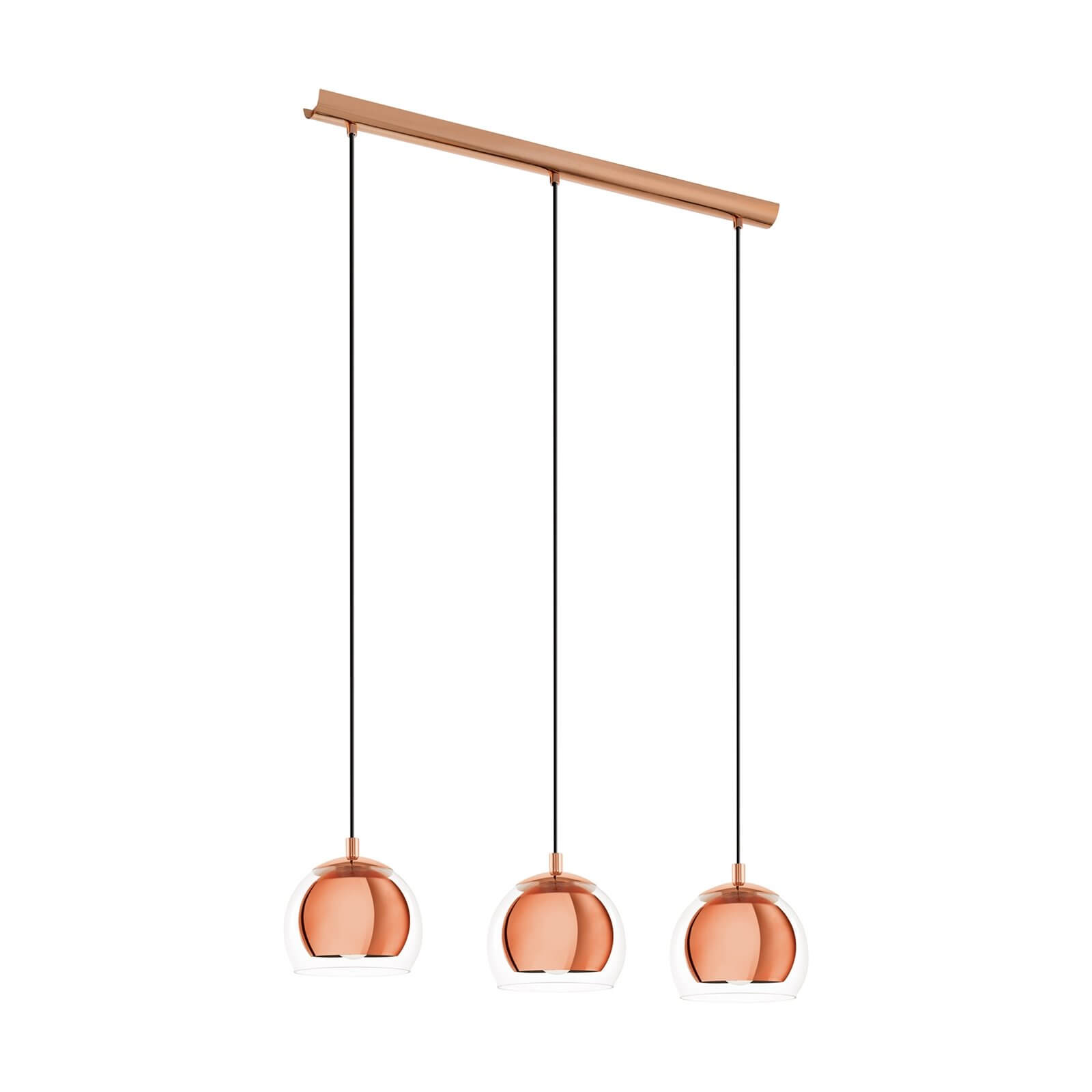Eglo Rocamar 3 Light Pendant Light - Copper