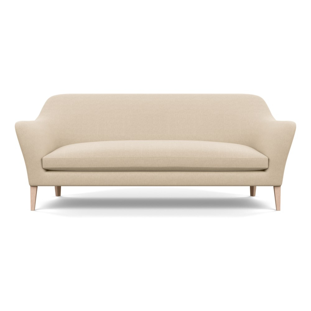 Heal's Wallis 4 Seater Sofa Brushed Cotton Oat Natural Feet