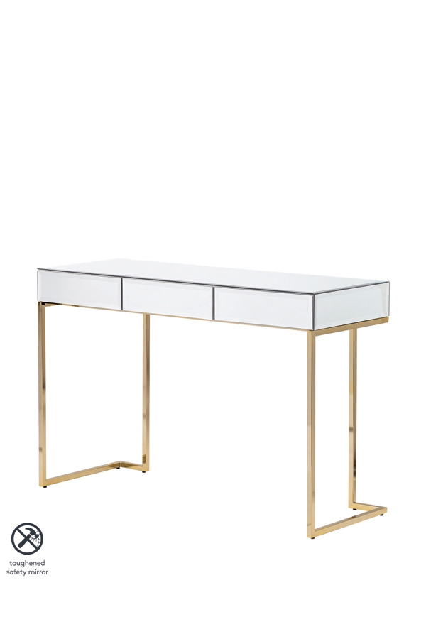 Lorenzo Toughened Mirror Console Table